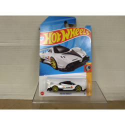 PAGANI ZONDA R WHITE n1 1/5 TURBO 1:64 HOT WHEELS LONG CARD