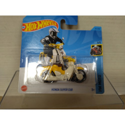 HONDA SUPER CUB YELLOW MOTO/BIKE 3/5 HW MOTO 1:64 HOT WHEELS
