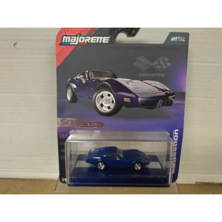 CHEVROLET CORVETTE C3 1976 STINGRAY BLUE COLLECTION PREMIUM 1:64 MAJORETTE