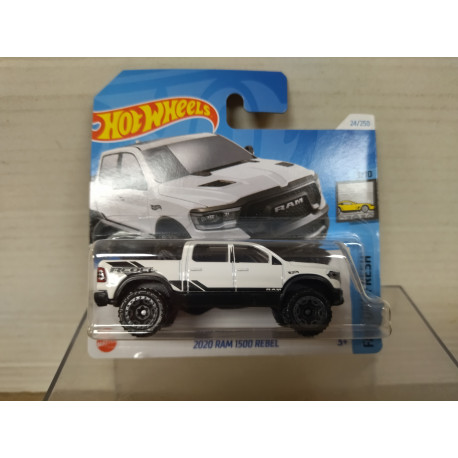 RAM 1500 REBEL 2020 WHITE 3/10 FACTORY FRESH 1:64 HOT WHEELS