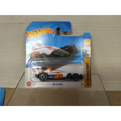 HW-4-TRAC WHITE/ORANGE 5/5 55 RACE TEAM 1:64 HOT WHEELS
