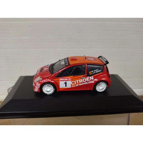 CITROEN C2 S1600 2004 RALLY RIAS BAIXAS FUSTER 1:43 ALTAYA IXO BOX NO ORIGINAL