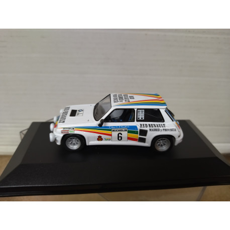 RENAULT 5 TURBO 2 1983 RALLY VENDIMIA SAINZ 1:43 ALTAYA IXO BOX NO ORIGINAL