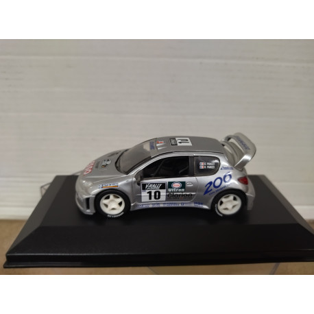 PEUGEOT 206 WRC 2000 RALLY TOUR CORSE PANIZZI 1:43 DEFECT/NO RETRO BOX NO ORIGINAL