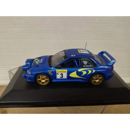 SUBARU IMPREZA WRC 1998 RALLY MONTE CARLO MCRAE 1:43 ALTAYA IXO BOX NO ORIGINAL