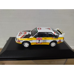 AUDI SPORT QUATTRO 1984 RALLY SANREMO BLOMQVIST 1:43 ALTAYA IXO BOX NO ORIGINAL