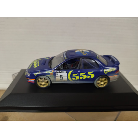 SUBARU IMPREZA 1995 RALLY CATALUÑA CARLOS SAINZ 1:43 ALTAYA IXO BOX NO ORIGINAL