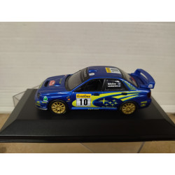 SUBARU IMPREZA WRC 2002 RALLY MONTE CARLO MAKINEN 1:43 ALTAYA IXO BOX NO ORIGINAL