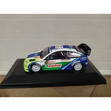 FORD FOCUS RS WRC 06 2006 RALLY MONTE CARLO GRONHOLM 1:43 BOX NO ORIGINAL