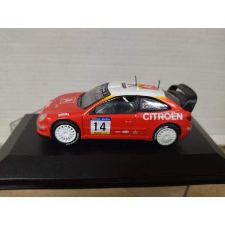 CITROEN XSARA T4 WRC 2001 RALLY CATALUÑA BUGALSKI 1:43 SOLIDO BOX NO ORIGINAL