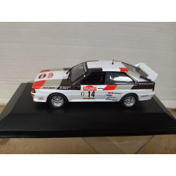 AUDI QUATTRO 1981 RALLY SANREMO MOUTON 1:43 ALTAYA IXO BOX NO ORIGINAL