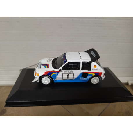 PEUGEOT 205 T16 EVO 1986 RALLY 1000 LAKES SALONEN 1:43 ALTAYA IXO BOX NO ORIGINAL