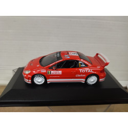 PEUGEOT 307 WRC 2004 RALLY MONTE CARLO GRONHOLM 1:43 ALTAYA IXO BOX NO ORIGINAL