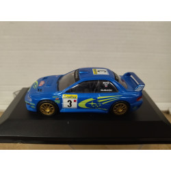 SUBARU IMPREZA WRC 2000 RALLY MONTE CARLO BURNS 1:43 ALTAYA IXO BOX NO ORIGINAL
