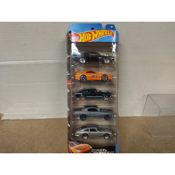 PACK 5 CARS FAST & FURIOUS 1:64 HOT WHEELS