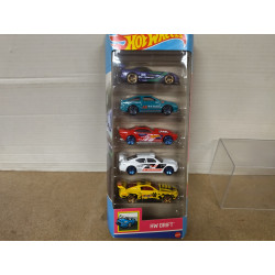PACK 5 CARS HW DRIFT 2 1:64 HOT WHEELS