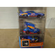 PACK 5 CARS HW RACE TEAM 1:64 HOT WHEELS