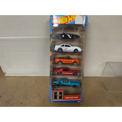 PACK 5 CARS FORD MUSTANG 1:64 HOT WHEELS