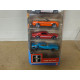 PACK 5 CARS FORD MUSTANG 1:64 HOT WHEELS
