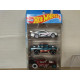 PACK 5 CARS HW CAR MEET 1:64 HOT WHEELS