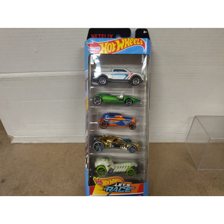 PACK 5 CARS HW LET´S RACE NETFLIX 1:64 HOT WHEELS