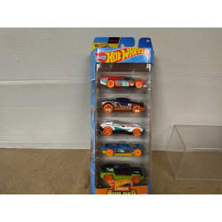 PACK 5 CARS HW TRACK BUILDER 1:64 HOT WHEELS