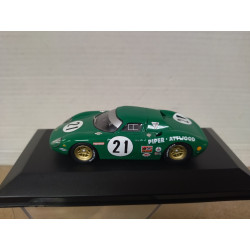 FERRARI 250 LM 1968 24 H LE MANS PIPER-ATTWOOD 1:43 SALVAT IXO BOX NO ORIGINAL