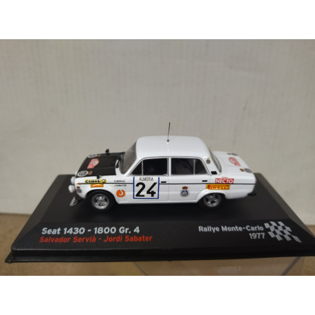 SEAT 1430 1800 GR.4 1977 RALLY MONTE CARLO SERVIA 1:43 ALTAYA IXO