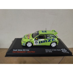 SEAT IBIZA 1996 KIT CAR RALLY RAC ROVANPERA 1:43 ALTAYA IXO