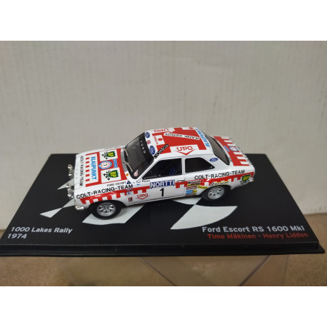 FORD ESCORT 1974 MK.I RS 1600 RALLY 1000 LAKES MAKINEN 1:43 ALTAYA IXO