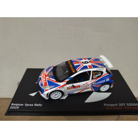 PEUGEOT 207 S2000 2009 RALLY YPRES MEEKE 1:43 ALTAYA IXO