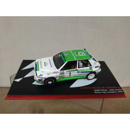 LANCIA DELTA 1992 HF INTEGRALE RALLY CAJA CANTABRIA PURAS 1:43 ALTAYA IXO