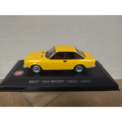 SEAT 124 SPORT 1600 1970 YELLOW/AMARILLO 1:43 ALTAYA IXO