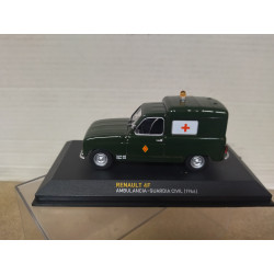 RENAULT 4 FURGONETA 1966 AMBULANCIA GUARDIA CIVIL 1:43 ALTAYA IXO
