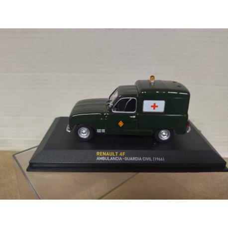 RENAULT 4 FURGONETA 1966 AMBULANCIA GUARDIA CIVIL 1:43 ALTAYA IXO
