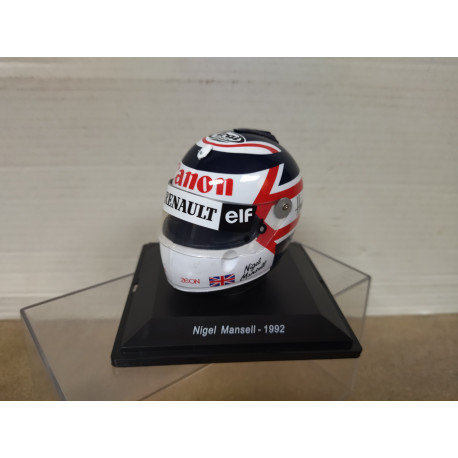 CASCO/HELMET 1992 FORMULA F1 NIGEL MANSELL WILLIAMS 1:5 SPARK EDITIONS