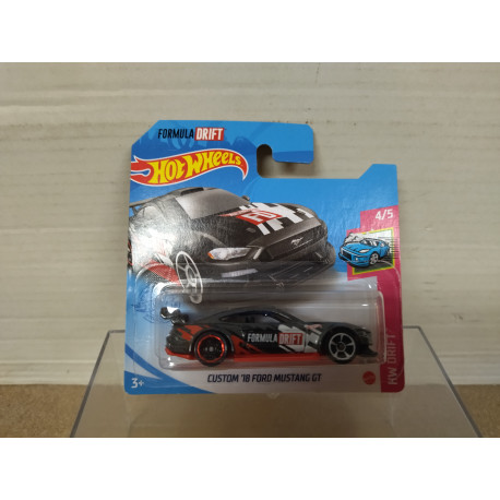 FORD MUSTANG GT 2018 CUSTOM FORMULA DRIFT 4/5 DRIFT 1:64 HOT WHEELS