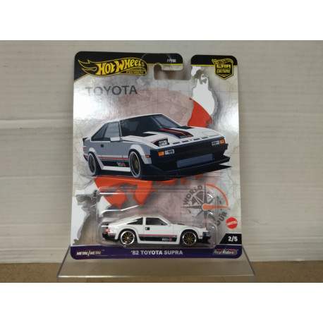 TOYOTA SUPRA 1982 WHITE 1:64 HOT WHEELS PREMIUM