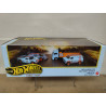 DIORAMA SET X 4 FORD TRANSIT/GT40/MCLAREN F1 GTR GULF 1:64 HOT WHEELS PREMIUM
