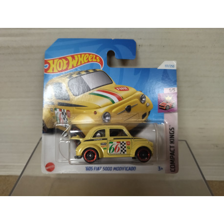 FIAT 500D 60´S MODIFICADO 5/5 COMPACT KINGS 1:64 HOT WHEELS