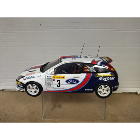 FORD FOCUS WRC 2001 RALLY MONTE CARLO CARLOS SAINZ 1:18 AUTOART NO BOX