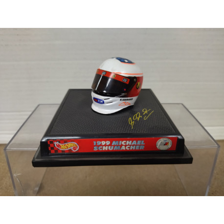 CASCO/HELMET 1999 FORMULA F1 MICHAEL SCHUMACHER 1:8 HOT WHEELS