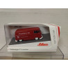 VOLKSWAGEN T1 LOWRIDER RENNDIENST PORSCHE RED 1:64 SCHUCO