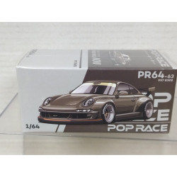 PORSCHE 911 (997) RWB DARK GREEN 1:64 POP RACE