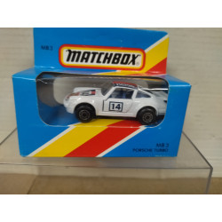 PORSCHE 911 TURBO WHITE n3 BOSS 1:64/apx 1:64 MATCHBOX MB3 NEW IN BOX