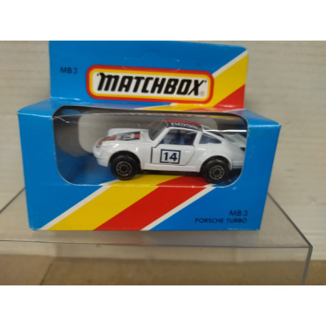 PORSCHE 911 TURBO WHITE n3 BOSS 1:64/apx 1:64 MATCHBOX MB3 NEW IN BOX