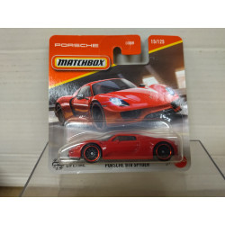 PORSCHE 918 SPYDER RED 1:64 MATCHBOX 15/125