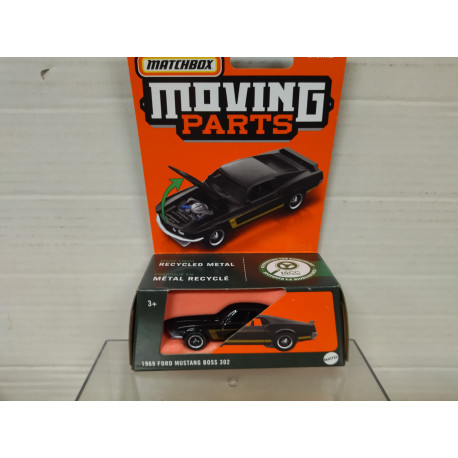 FORD MUSTANG BOSS 302 1969 MOVING PARTS 1:64 MATCHBOX