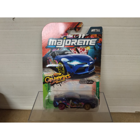 TOYOTA GR SUPRA GRAFFITI BLUE 1:64 MAJORETTE