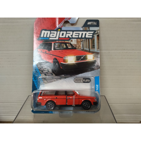 VOLVO 240 GL ESTATE RED/ORANGE VINTAGE /apx 1:64 MAJORETTE